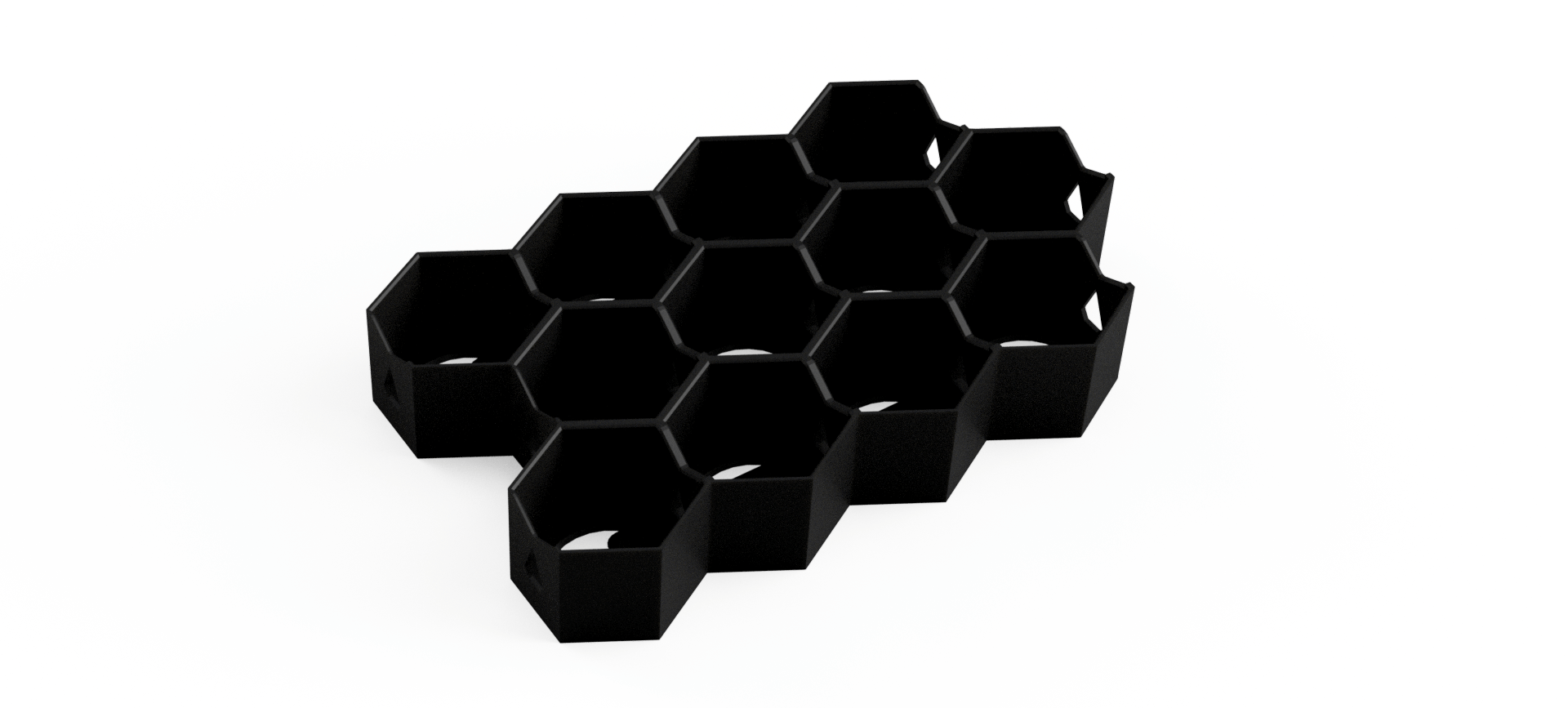 Citadel Paint Storage for 40k: 32mm Hex Wall & Desk Organiser (MODULAR) - Fat Dwarf