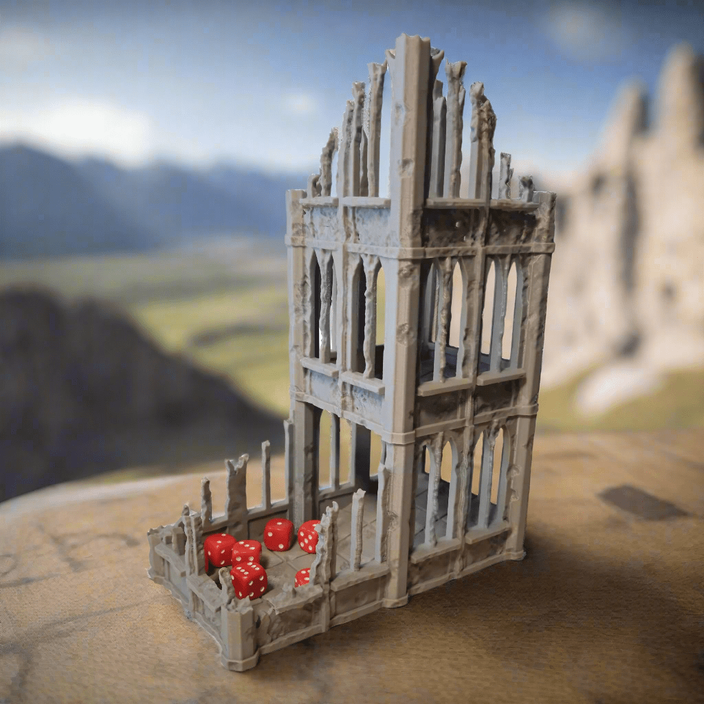 Ruined Tower Dice Tower - Fat Dwarf