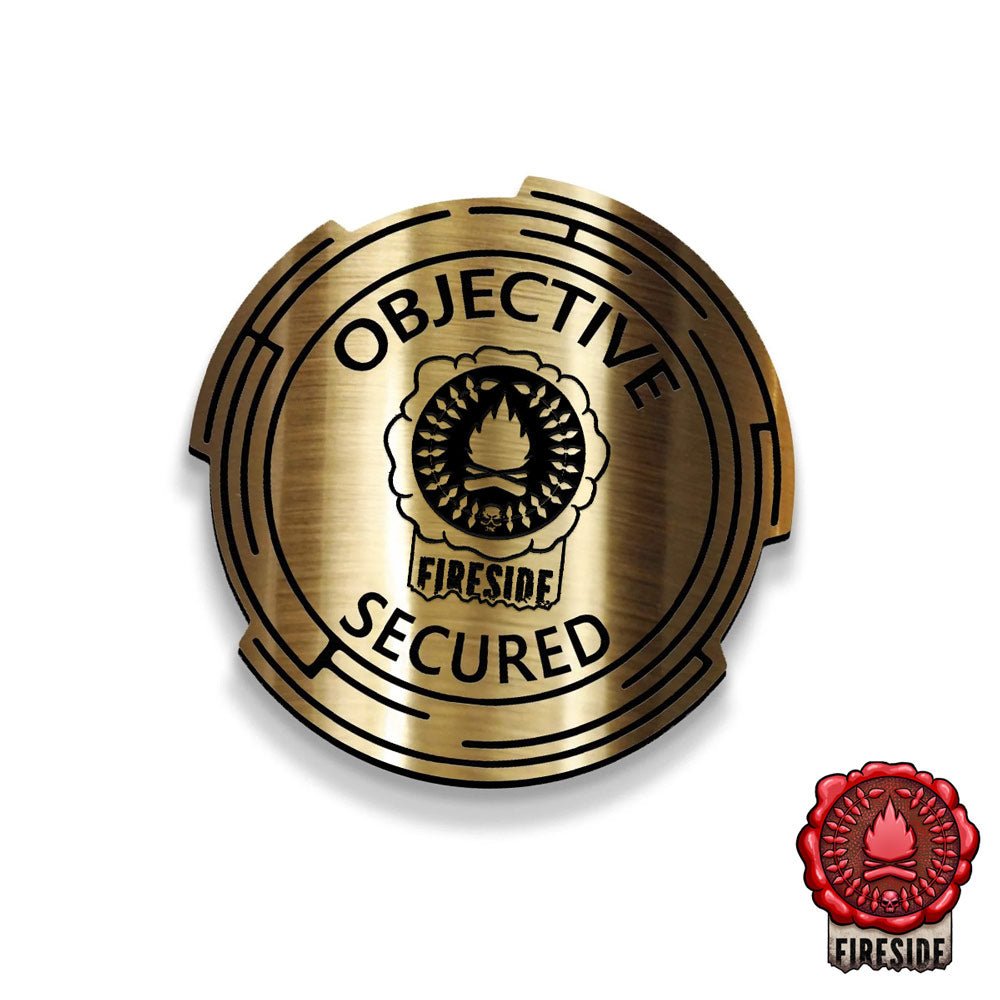 x6 Objective Secured Sci - Fi Tokens (Fireside) - Fat Dwarf