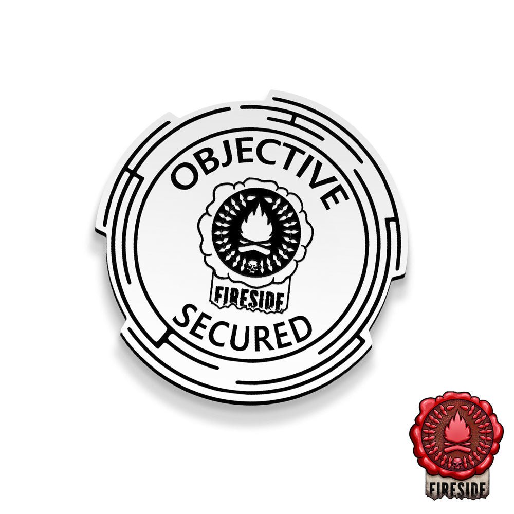x6 Objective Secured Sci - Fi Tokens (Fireside) - Fat Dwarf