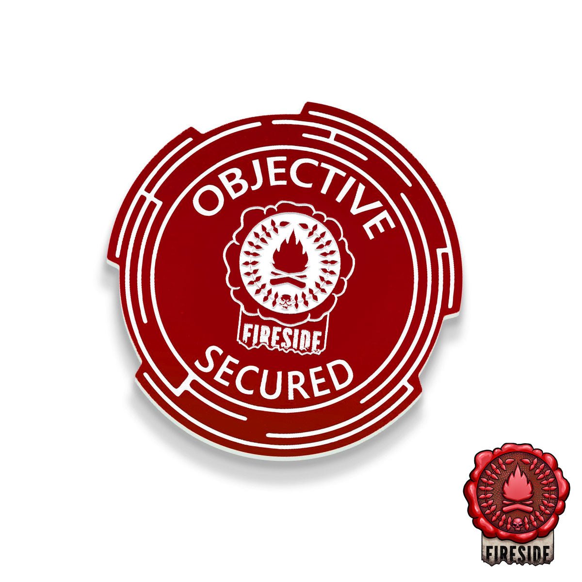 x6 Objective Secured Sci - Fi Tokens (Fireside) - Fat Dwarf