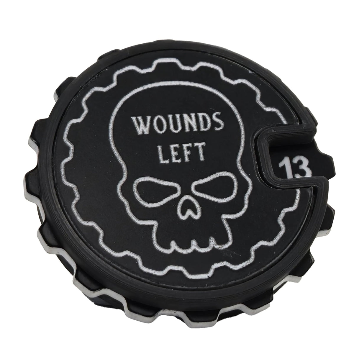 Obsidian Veil 1 - 16 Tabletop Wound Tracker - Fat Dwarf
