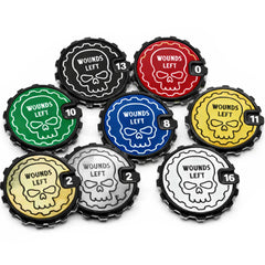 Sunfire Yellow 1 - 16 Tabletop Wound Tracker - Fat Dwarf